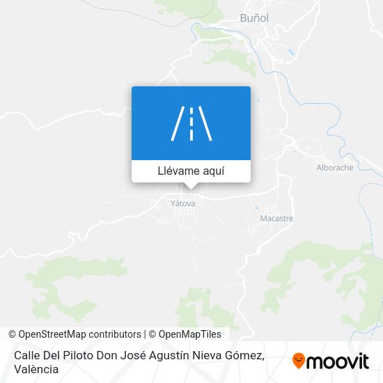 Mapa Calle Del Piloto Don José Agustín Nieva Gómez
