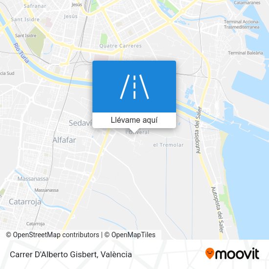 Mapa Carrer D'Alberto Gisbert