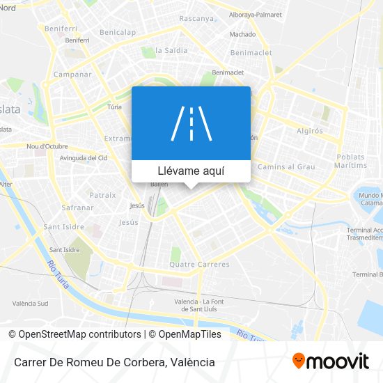 Mapa Carrer De Romeu De Corbera