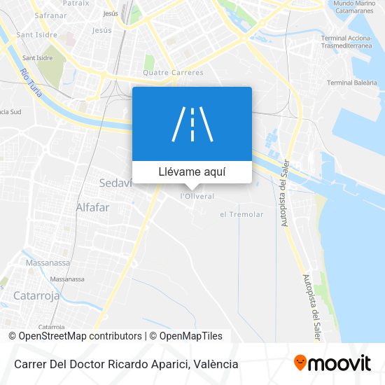 Mapa Carrer Del Doctor Ricardo Aparici
