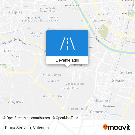 Mapa Plaça Senyera