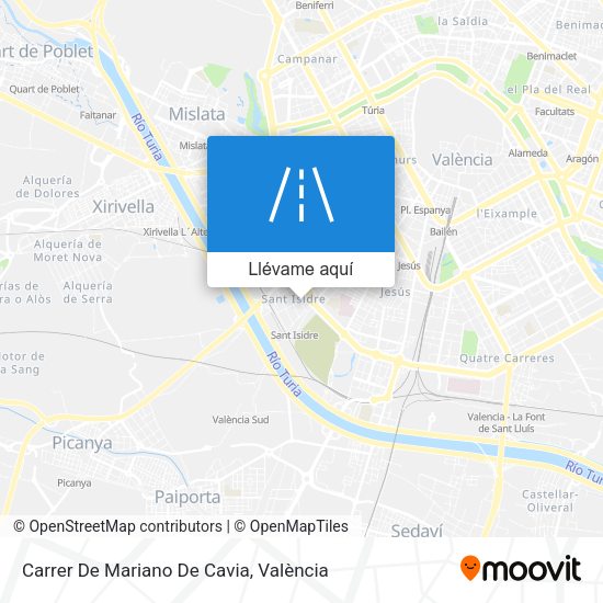 Mapa Carrer De Mariano De Cavia