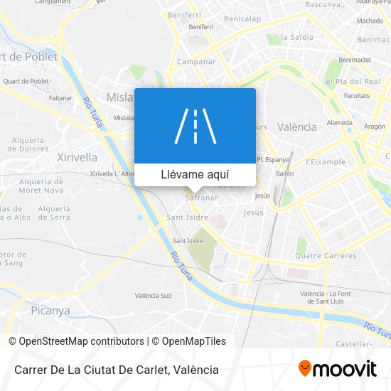 Mapa Carrer De La Ciutat De Carlet