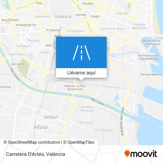 Mapa Carretera D'Artés