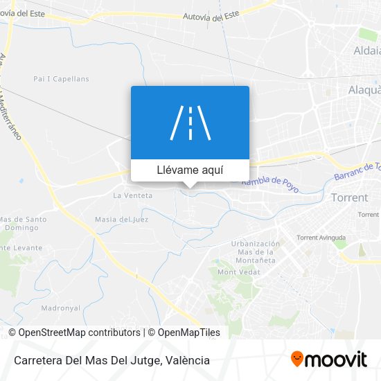 Mapa Carretera Del Mas Del Jutge