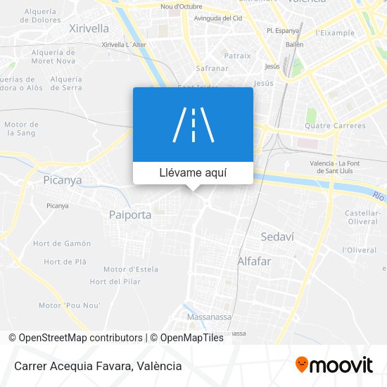 Mapa Carrer Acequia Favara