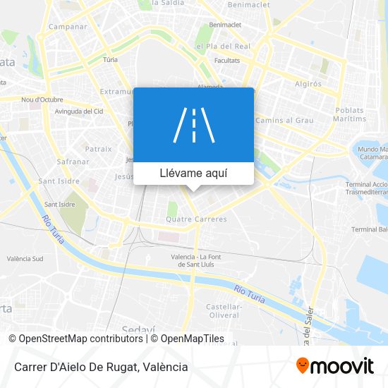 Mapa Carrer D'Aielo De Rugat