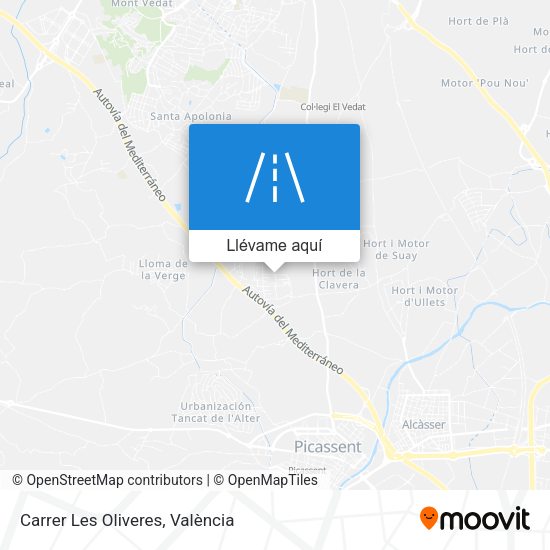 Mapa Carrer Les Oliveres