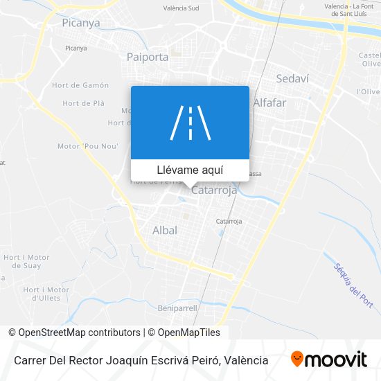 Mapa Carrer Del Rector Joaquín Escrivá Peiró