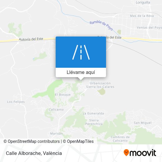 Mapa Calle Alborache