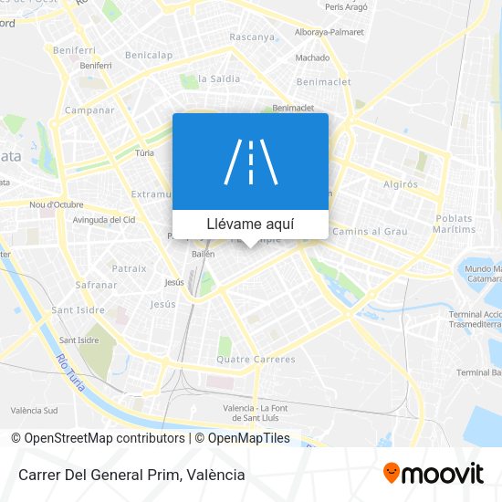 Mapa Carrer Del General Prim
