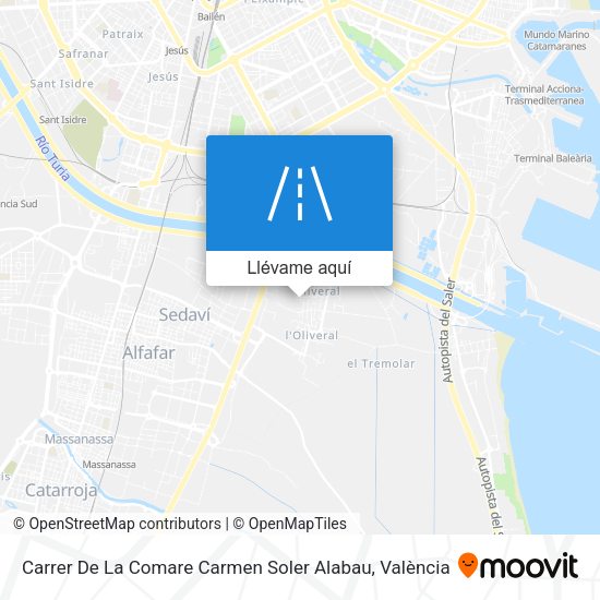 Mapa Carrer De La Comare Carmen Soler Alabau