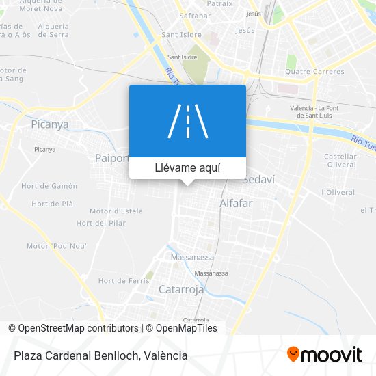 Mapa Plaza Cardenal Benlloch