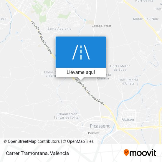 Mapa Carrer Tramontana