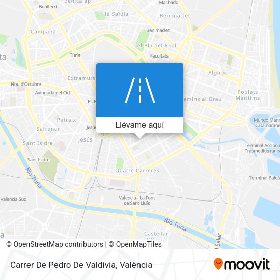 Mapa Carrer De Pedro De Valdivia