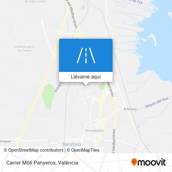 Mapa Carrer Moli Panyeros