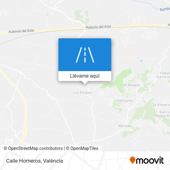 Mapa Calle Horneros