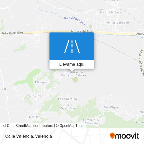 Mapa Calle Valencia