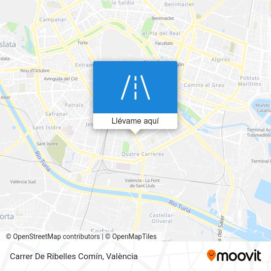 Mapa Carrer De Ribelles Comín