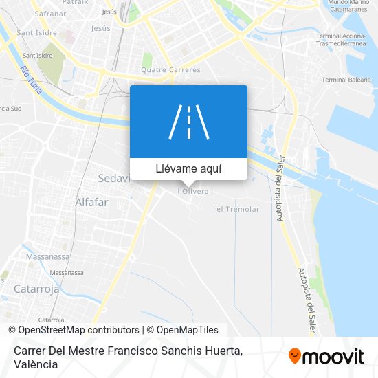 Mapa Carrer Del Mestre Francisco Sanchis Huerta