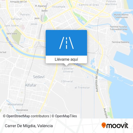 Mapa Carrer De Migdia