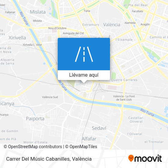 Mapa Carrer Del Músic Cabanilles