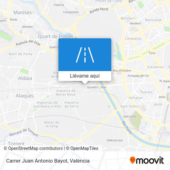 Mapa Carrer Juan Antonio Bayot