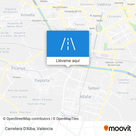 Mapa Carretera D'Alba