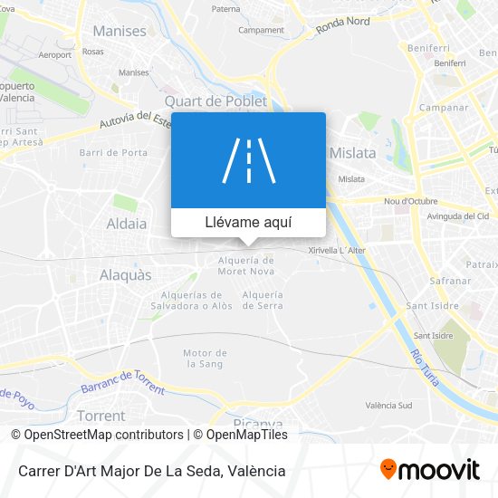 Mapa Carrer D'Art Major De La Seda