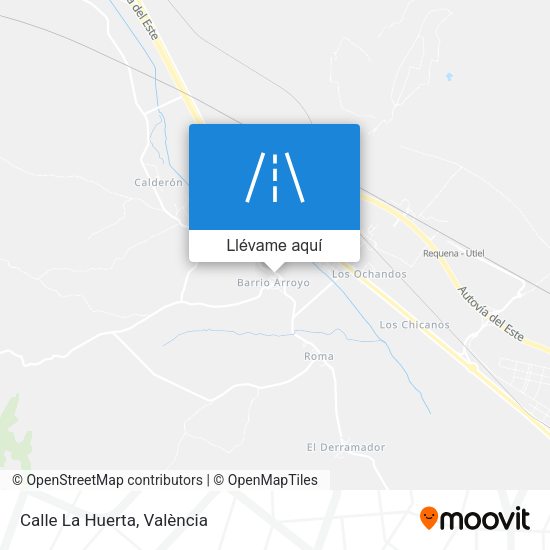 Mapa Calle La Huerta