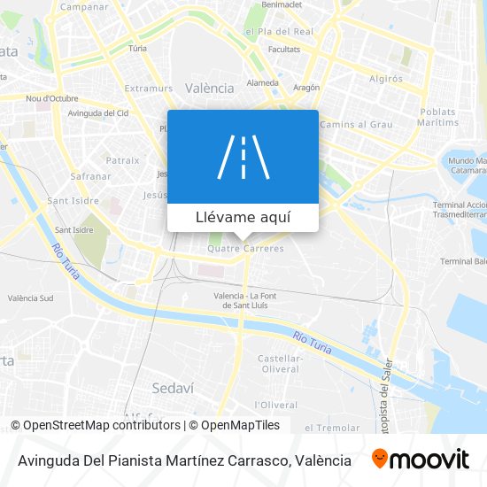 Mapa Avinguda Del Pianista Martínez Carrasco