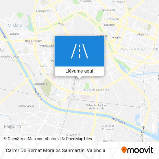 Mapa Carrer De Bernat Morales Sanmartín