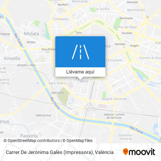 Mapa Carrer De Jerónima Galés (Impressora)