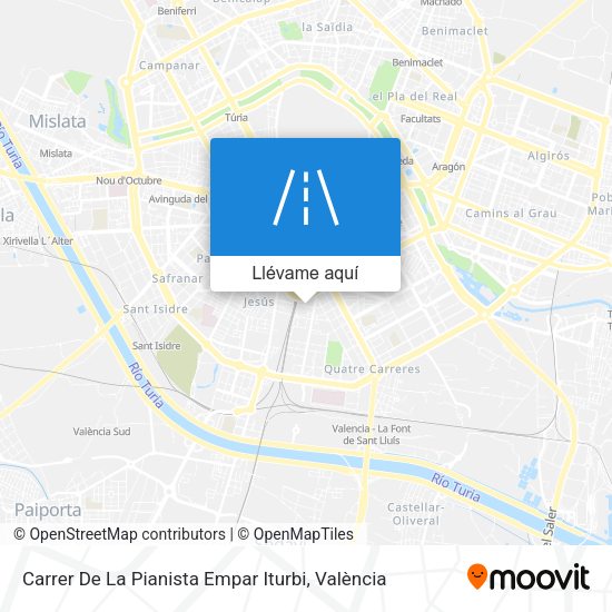 Mapa Carrer De La Pianista Empar Iturbi