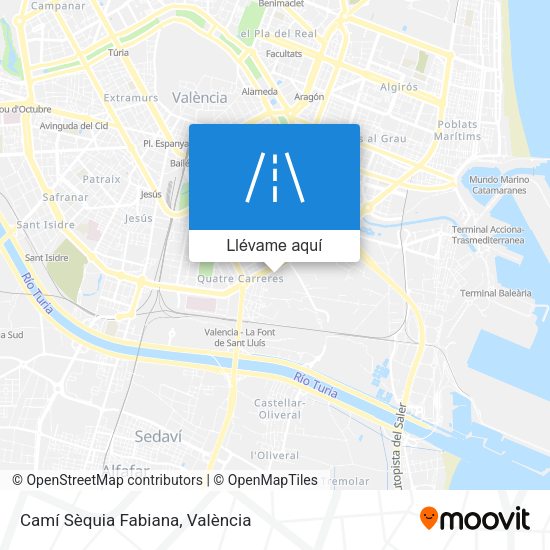 Mapa Camí Sèquia Fabiana