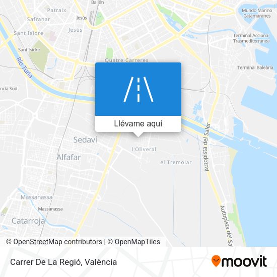 Mapa Carrer De La Regió