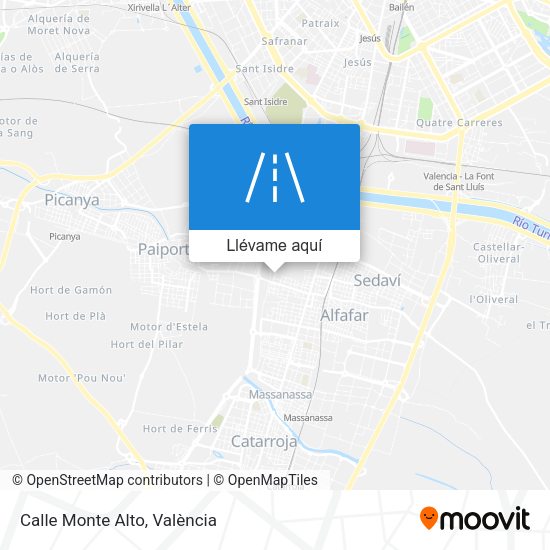 Mapa Calle Monte Alto