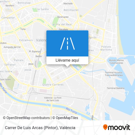 Mapa Carrer De Luis Arcas (Pintor)