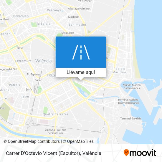Mapa Carrer D'Octavio Vicent (Escultor)