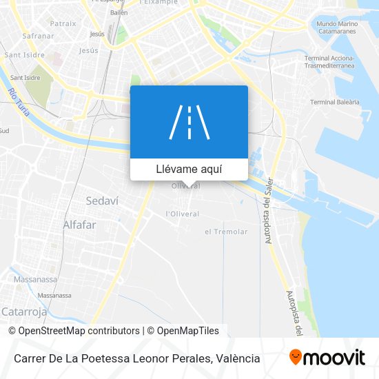 Mapa Carrer De La Poetessa Leonor Perales