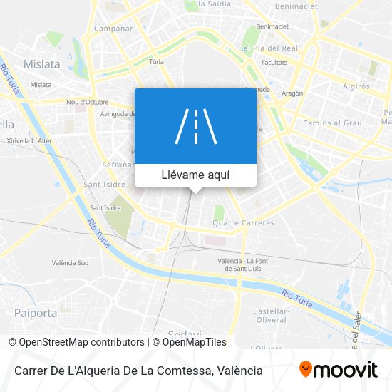Mapa Carrer De L'Alqueria De La Comtessa