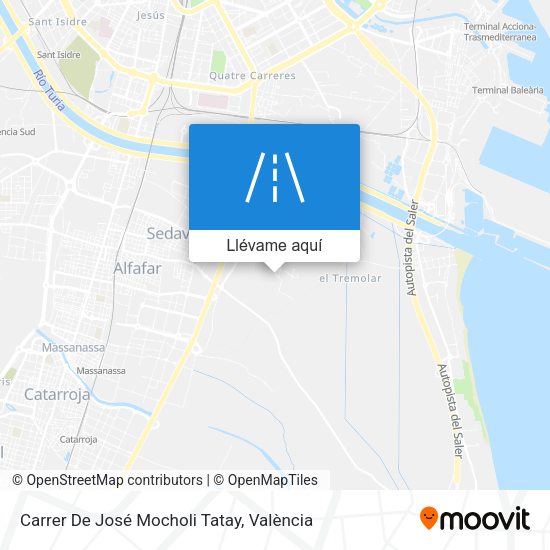 Mapa Carrer De José Mocholi Tatay