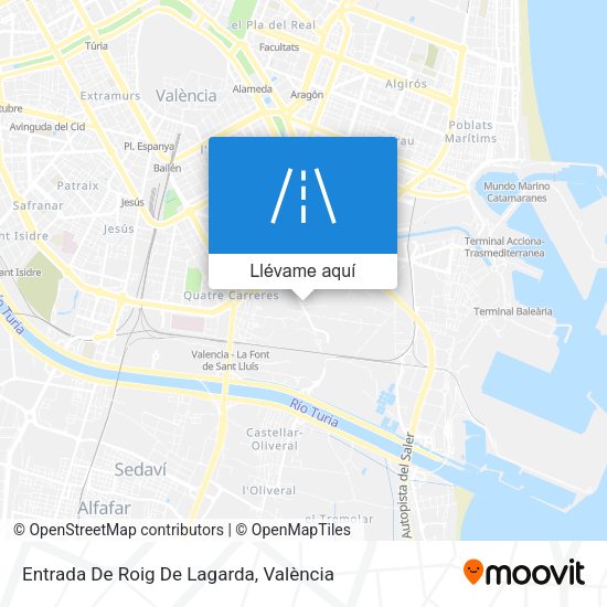 Mapa Entrada De Roig De Lagarda