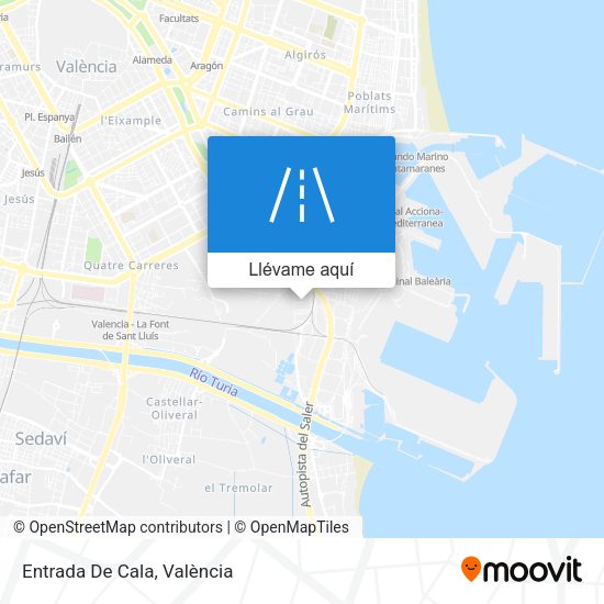 Mapa Entrada De Cala