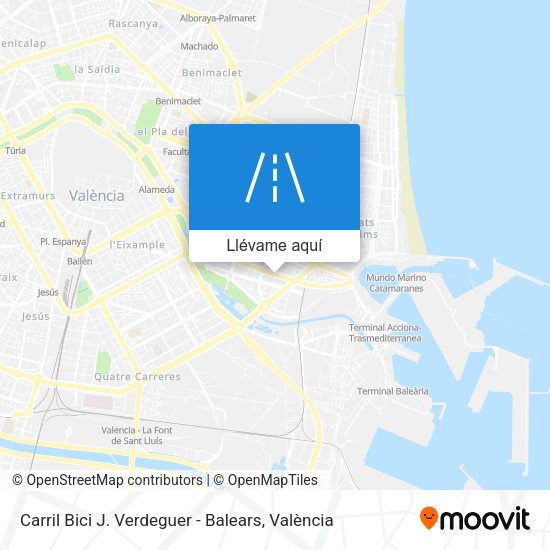 Mapa Carril Bici J. Verdeguer - Balears