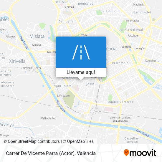 Mapa Carrer De Vicente Parra (Actor)