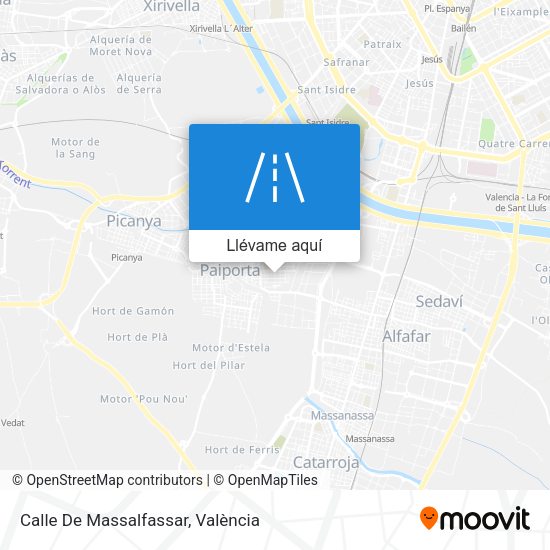 Mapa Calle De Massalfassar