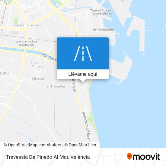 Mapa Travessia De Pinedo Al Mar