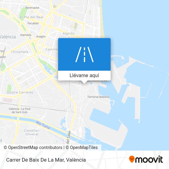 Mapa Carrer De Baix De La Mar