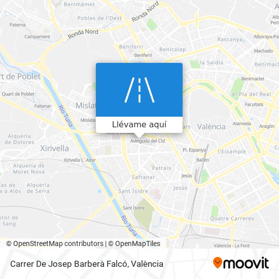 Mapa Carrer De Josep Barberà Falcó